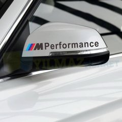 Bmw M Performance Logo Kapı Kolu Yan Ayna Kapı Çamurluk Jant Oto Sticker Yapıştırma 4 Adet