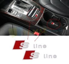Audi S Line Direksiyon Vites Torpido Anahtarlık Metal Logo 2 Ad