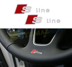 Audi S Line Direksiyon Vites Torpido Anahtarlık Metal Logo 2 Ad