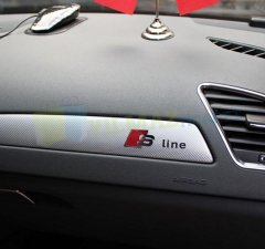 Audi S Line Direksiyon Vites Torpido Anahtarlık Metal Logo 2 Ad