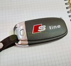 Audi S Line Direksiyon Vites Torpido Anahtarlık Metal Logo 2 Ad