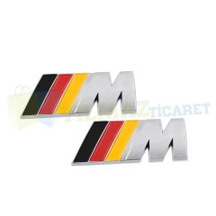 Bmw M Bagaj Logo Amblem Plastikl Krom