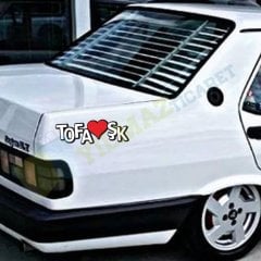 Tofaş Tofaşk Oto Sticker Araba Yapıştırma Etiket Kaliteli Folyo