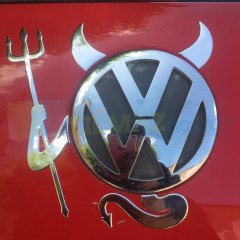 Şeytan Devil Oto Sticker Logo Etiket 3D Kabartmalı 1 Adet Fiat Volkswagen Araba Tüm Araçlara Uyumlu