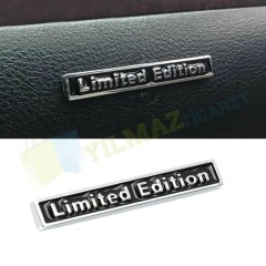 Limited Edition Torpido Bagaj Logo Amblem 3D Metal Paslanmaz