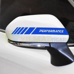 Bmw Performance Yan Ayna Şerit Oto Sticker Yapıştırma Etiket 6 Adet