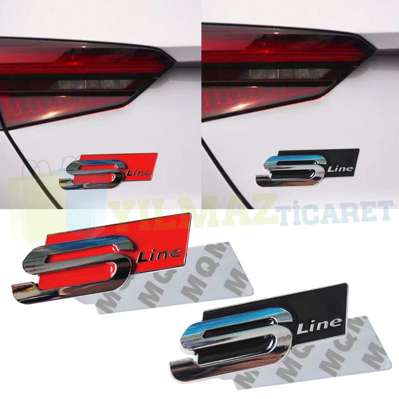 Audi S Line Bagaj Çamurluk Logo Arma Amblem A3 A4 Metal 1 Adet