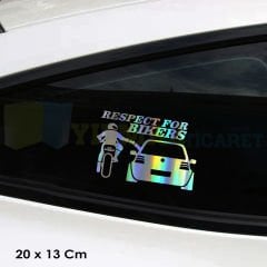 Motosiklet Saygı Hologram Araba Motosiklet Oto Sticker Etiket Yapıştırma Çıkartma Renkli 20 x 13 Cm