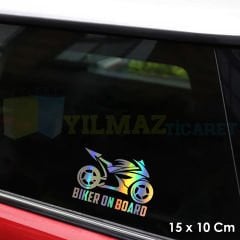 Motosiklet Araba Hologram Oto Motosiklet Renkli Sticker Yapıştırma Etiket Çıkartma 15 x 10 cm