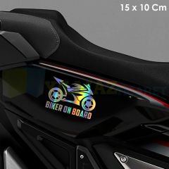 Motosiklet Araba Hologram Oto Motosiklet Renkli Sticker Yapıştırma Etiket Çıkartma 15 x 10 cm