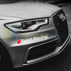 Audi Sport Racing Depo Kapağı Tampon Cam Oto Sticker Etiket Yapıştırma