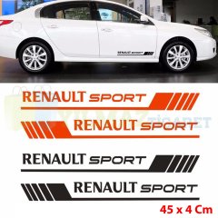 Renault Sport Yan Kapı Altı Marşpiyel Oto Sticker Etiket 2 Adet
