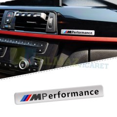 Bmw M Performance Torpido Logo Amblem Arma Metal Gümüş 1 Adet