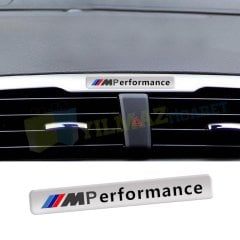 Bmw M Performance Torpido Logo Amblem Arma Metal Gümüş 1 Adet