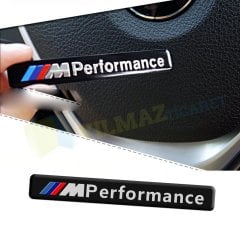 Bmw M Performance Torpido Logo Amblem Arma Metal Siyah 1 Adet