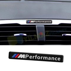 Bmw M Performance Torpido Logo Amblem Arma Metal Siyah 1 Adet