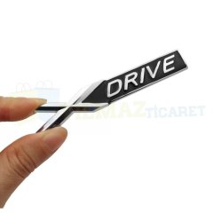 Bmw X Drive Yan Çamurluk Bagaj Logo Arma Amblem Yapıştırma Paslanmaz Çelik 1 Adet Yüksek Kalite