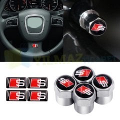Audi S Line Sibop Kapağı Direksiyon Torpido Vites Damla Oto Sticker 4+4 Set