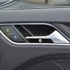 Renault Logo Arma Kapı Kolu Direksiyon Yan Dikiz Ayna Damla Silikon Etiket Oto Sticker 2 Adet