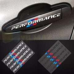 Bmw M Performance Logo Kapı Kolu Jant Oto Sticker Yapıştırma 4 Adet