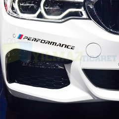 Bmw M Performance Bagaj Jant Tampon Oto Sticker Yapıştırma Etiket Araç Çıkartma Araba 2 Adet