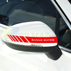 Range Rover Dikiz Yan Ayna Kapağı Oto Şerit Sticker Araba Etiket Araç Yapıştırma 3 Çift