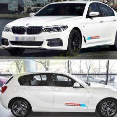 Bmw M Performance Yan Kapı Altı Oto Sticker Yapıştırma 2 Ad