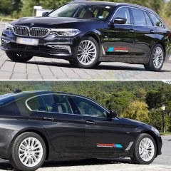 Bmw M Performance Yan Kapı Altı Oto Sticker Yapıştırma 2 Ad