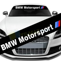 Bmw M Motorsport Ön Cam Güneşlik Oto Sticker Yapıştırma Etiket