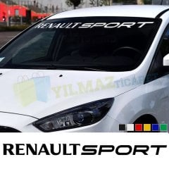 Renault Sport Ön Arka Cam Oto Sticker Büyük Etiket Yapıştırma
