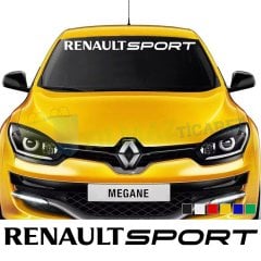 Renault Sport Ön Arka Cam Oto Sticker Büyük Etiket Yapıştırma