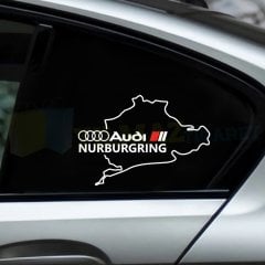 Audi Quattro Logo Kapı Altı Marşpiyel Oto Sticker Etiket