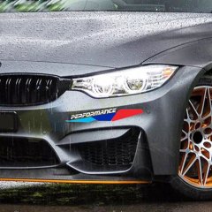 Bmw M Performance Tampon Çamurluk Sticker Yapıştırma 1 Çift