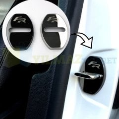 Seat Fr Logo Kapı Kilidi Karşılığı Arma Amblem Paslanmaz Çelik 2 ADET