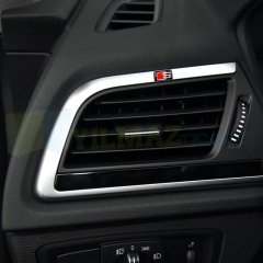 Audi S Line Logo Anahtarlık Sibop Kapağı Torpido Vites Direksiyon Jant Damla Silikon Etiket Sticker