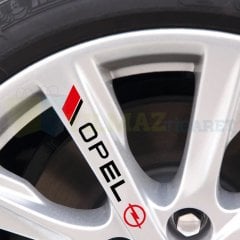 Opel Logo Kapı Kolu Jant Tampon Oto Sticker Yapıştırma 4 Adet