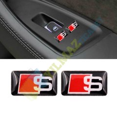 Audi Sibop Kapağı S Line Torpido Direksiyon Damla Sticker 10 Ad