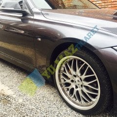 Bmw M Metal Yan Çamurluk Logo 2 Adet Set Küçük Süper