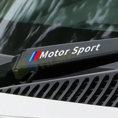 Bmw M Motor Sport Logo Silecek Kapı Kolu Oto Sticker Etiket 4 Adet