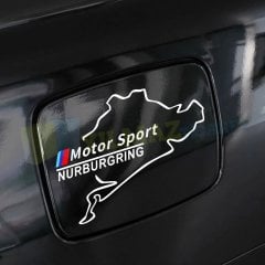 Bmw M Motor Sport Nurburgring Depo Kapağı Oto Sticker Yapıştırma