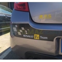 Renault F1 Team Oto Sticker Set 4 Adet Yan Ayna Tampon Yapıştırma Araba Etiket Araç Araba Çıkartma