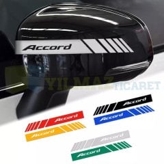 Honda Accord Yan Ayna Şerit Sticker Çıkartma Yapıştırma Araç Etiket 6 Adet Kaliteli Folyo