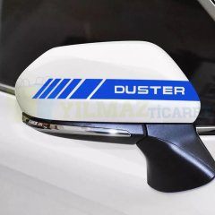 Dacia Duster Logan Lodgy Sandero Yan Ayna Şerit Oto Sticker Etiket 6 Adet