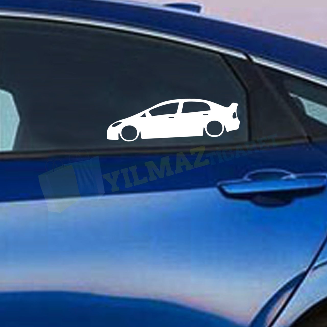 Honda Civic Yeni Kasa Basık Araç Oto Sticker Araba 1 Çift Etiket