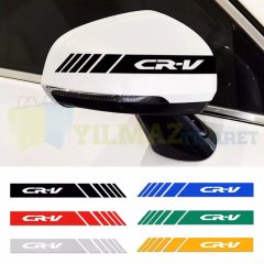 Honda CRV Yan Ayna Kapağı Şerit Sticker Çıkartma Yapıştırma Araç Etiket 6 Adet Kaliteli