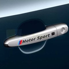 Bmw M Motor Sport Kapı Kolu Jant Sticker Etiket Yapıştırma 4 Ad