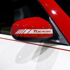 Hyundai Tucson Yan Dikiz Ayna Kapağı Şerit Oto Sticker Etiket 3 Çift
