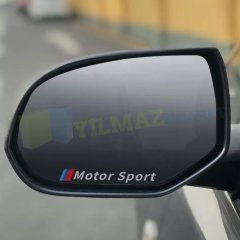 Bmw M Motorsport Ayna Oto Sticker Yapıştırma Etiket 4 Adet