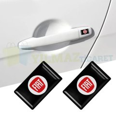 Fiat Logo Direksiyon Jant Vites Torpido Damla Oto Sticker 4 Adet