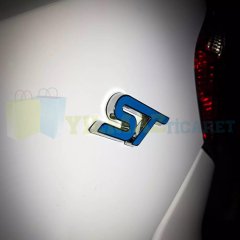 Ford St Bagaj Logo Mavi Fiesta Focus Paslanmaz Çelik Arma Amblem